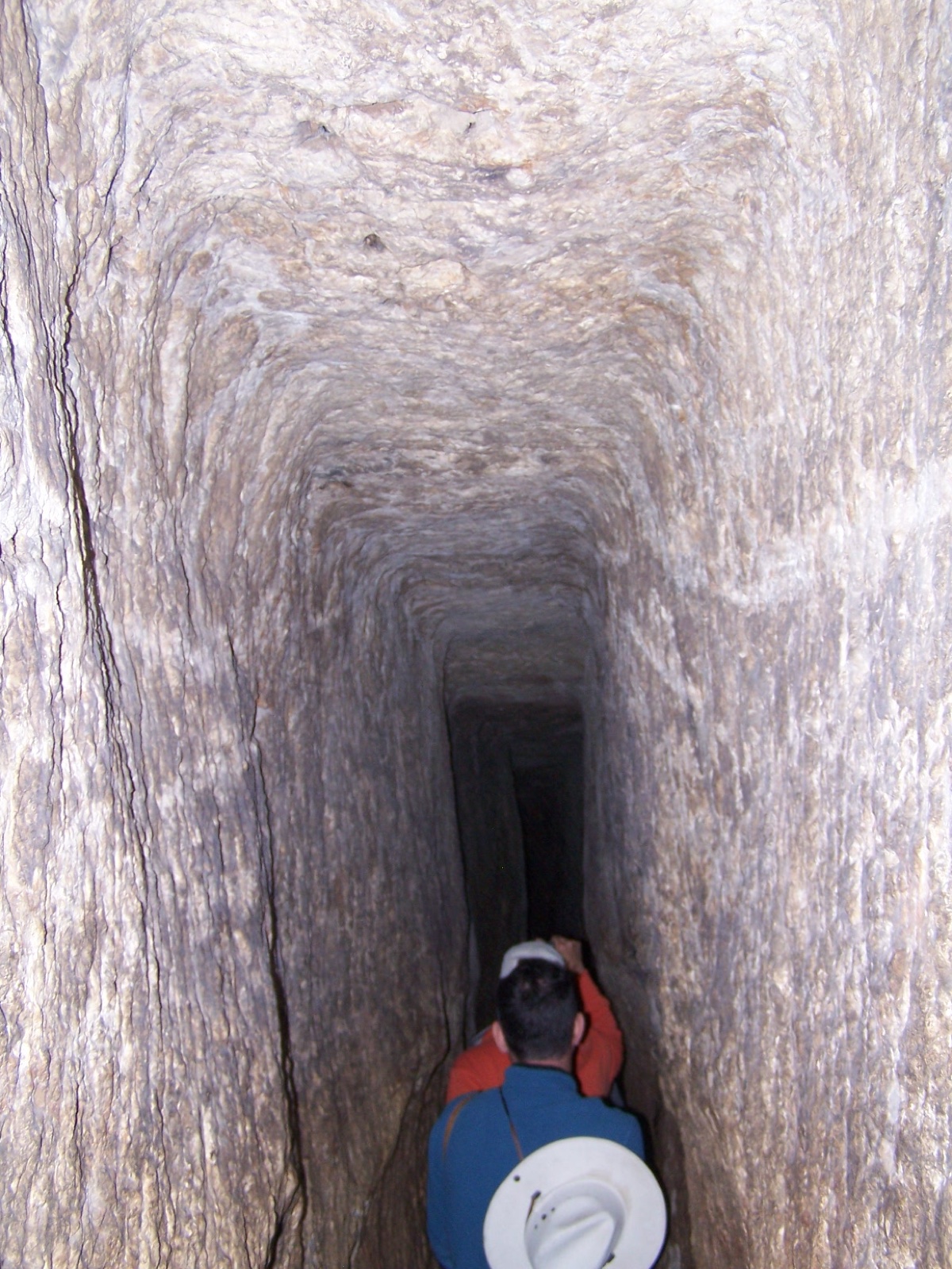 Image 1: Tourists are allowed to walk through Hezekiah’s tunnel should they chose to do so. In the rainy season, one will wade through water 20-30 inches deep in some places.