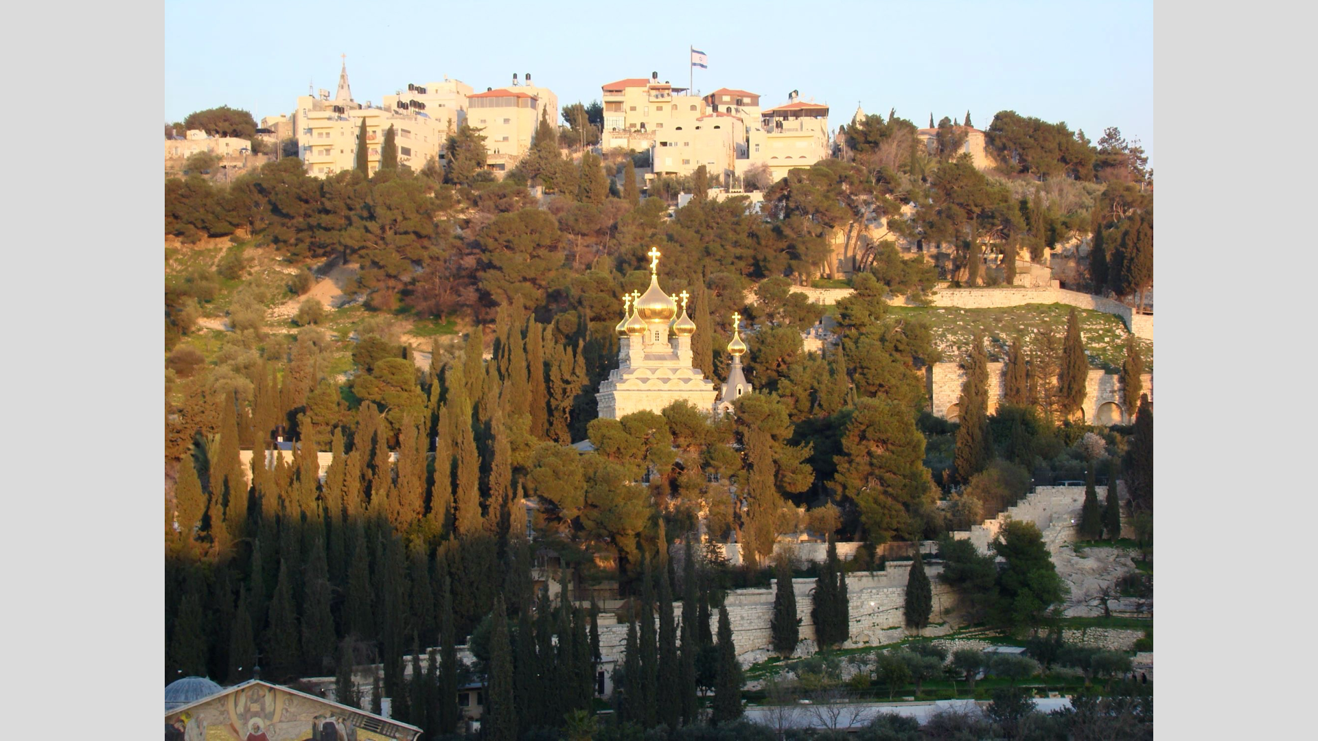 Kidron Valley—Mount Olivet Looking East: Gethsemane was located on the lower slope of the Mount of Olives.