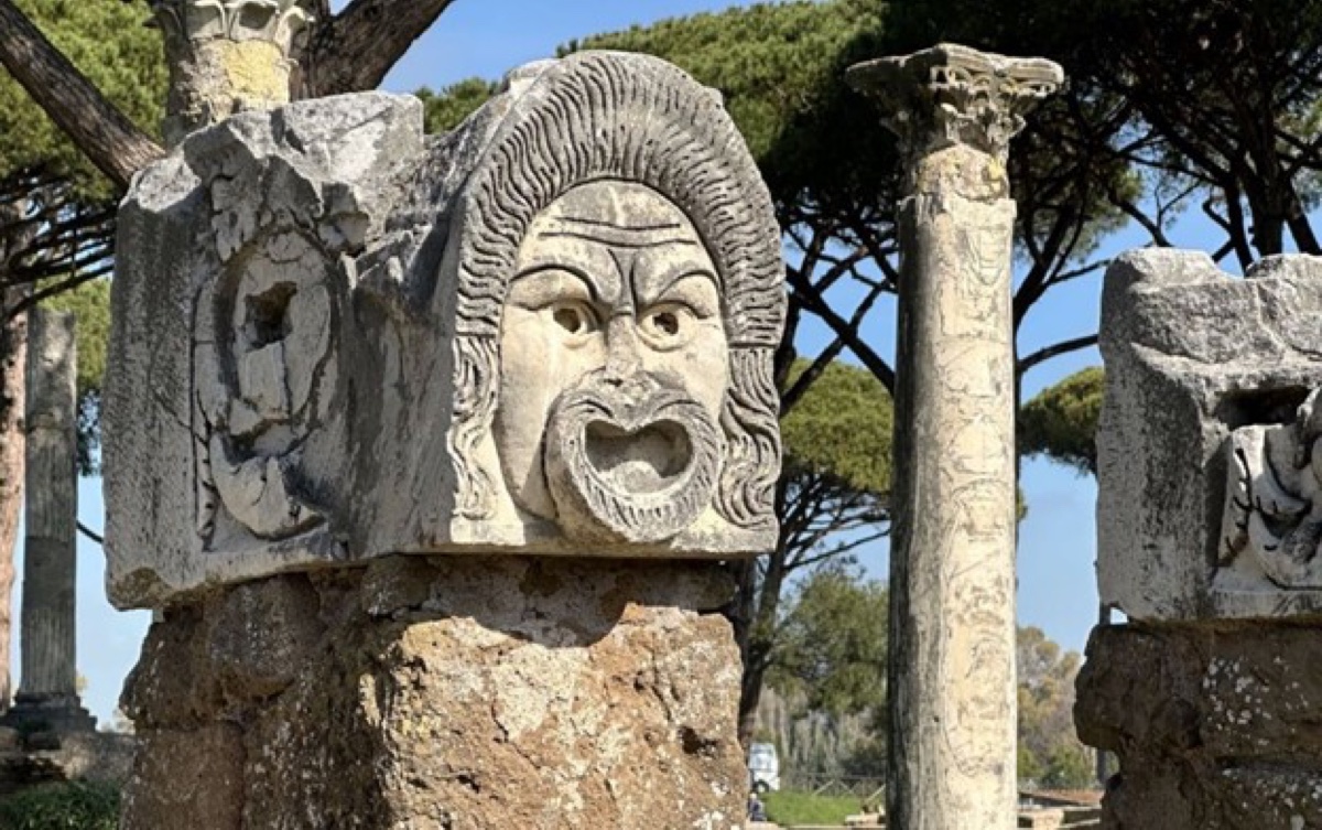Theatrical mask. Photo © Leon Mauldin.
